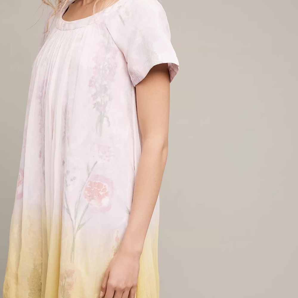 Hd In Paris Ombre Chiffon Floral Swing Dress - image 2